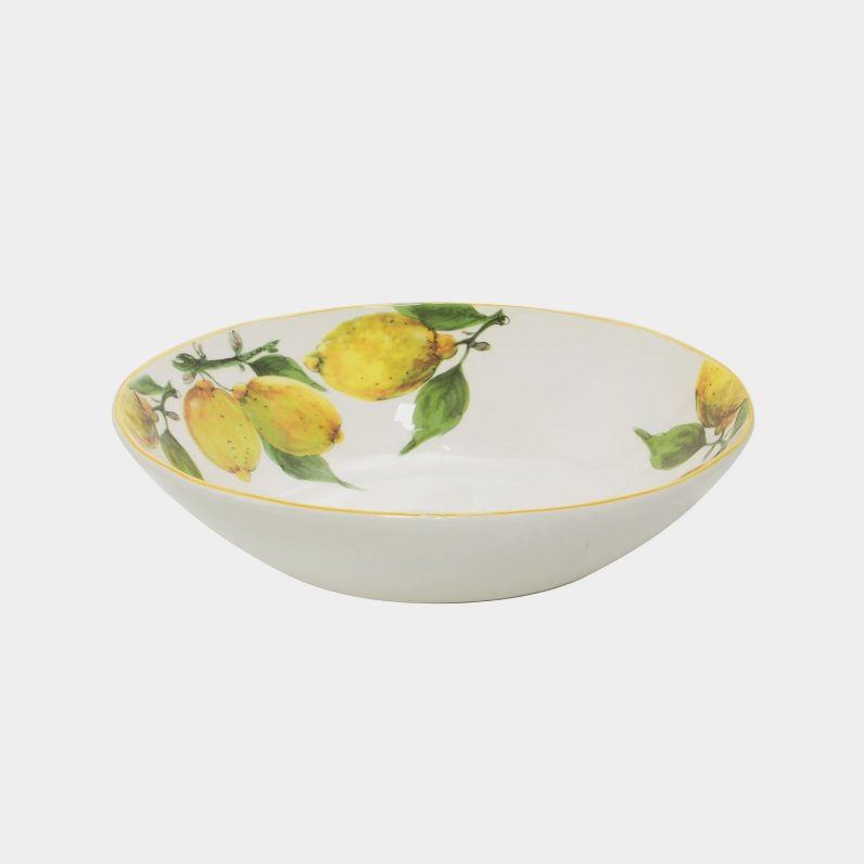Saladeira De 32cm Em Porcelana - Limone italiano La Ville Collection