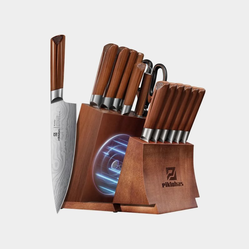Conjunto De Facas Piklohas 15 Peças Aço Inoxidável